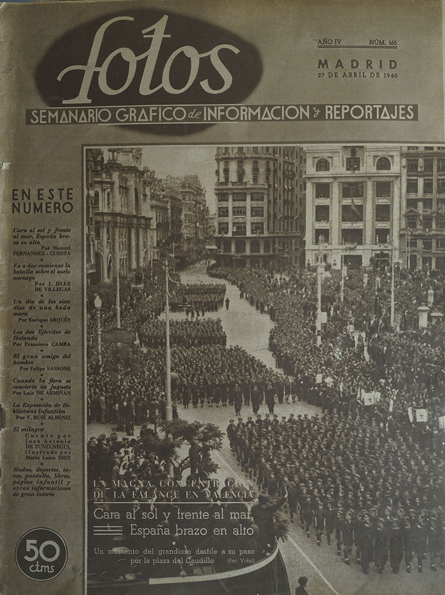 Semanario Gráfico Fotos. Abril, 1940.