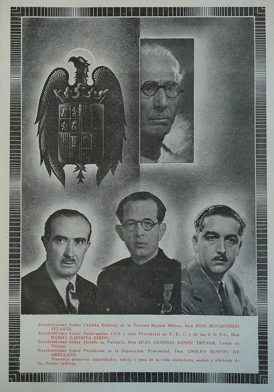 Autoritats en 1947. (Fallero)